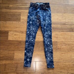 Nike Blue Floral Leggings